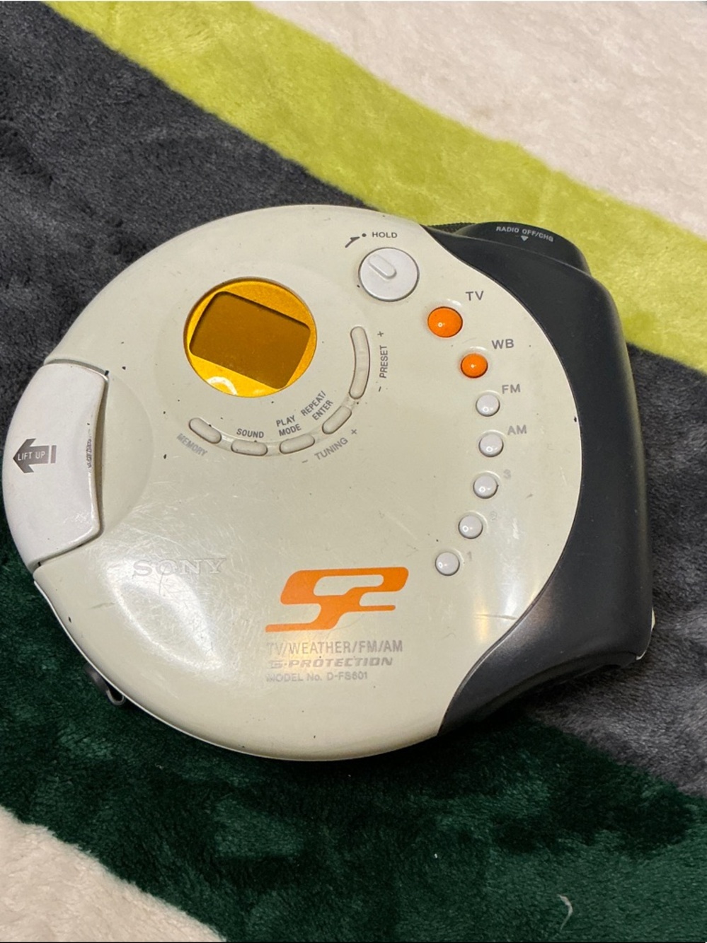 Sony S2 Sports Walkman Portable CD Player Weather/AM/FM Radio